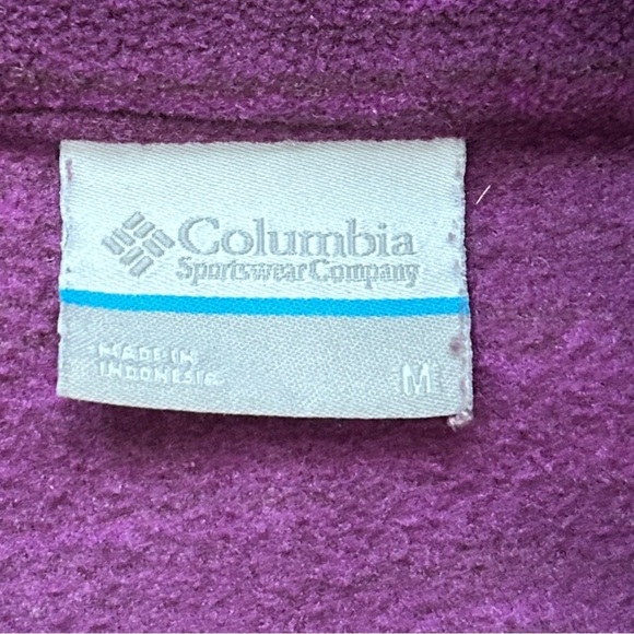 Columbia Purple Long Sleeve Zip-Up Jacket Size Medium - Picture 4 of 9